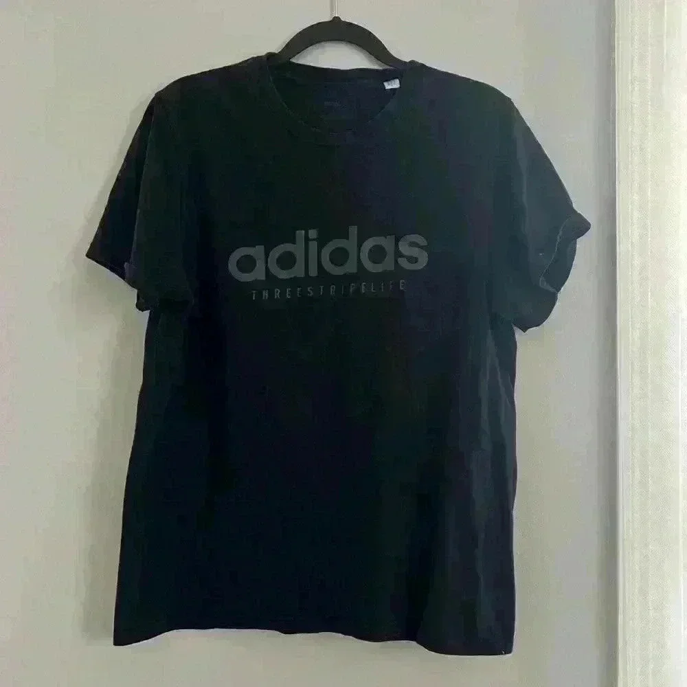 Adidas black tee